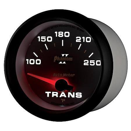 Gauge; Transmission Temperature; 2 5/8"; 100-250 Deg. F; Electric; Phantom II