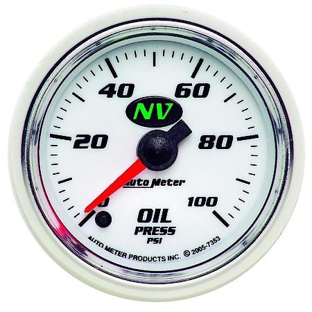 Gauge; Oil Pressure; 2 1/16"; 100 PSI; Digital Stepper Motor; NV