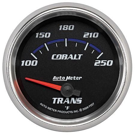 Gauge; Transmission Temperature; 2 5/8"; 100-250 Deg. F; Electric; Cobalt