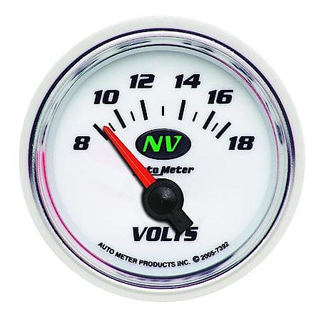 Gauge; Voltmeter; 2 1/16"; 18V; Electric; NV