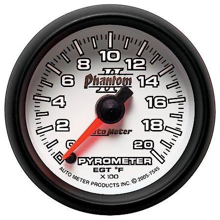 Gauge; Pyrometer (EGT); 2 1/16"; 2000 Deg. F; Digital Stepper Motor; Phantom II