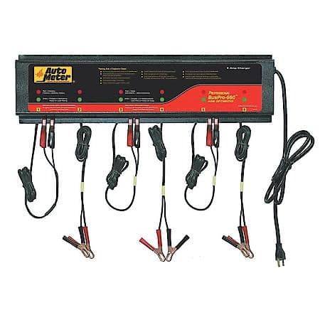 6 Station Charger; 5 Amps/Station; 120V; AGM
