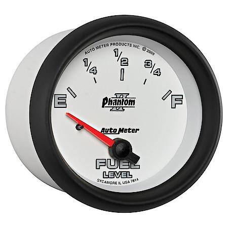 Gauge; Fuel Level; 2 5/8"; 0Oe To 90Of; Electric; Phantom II