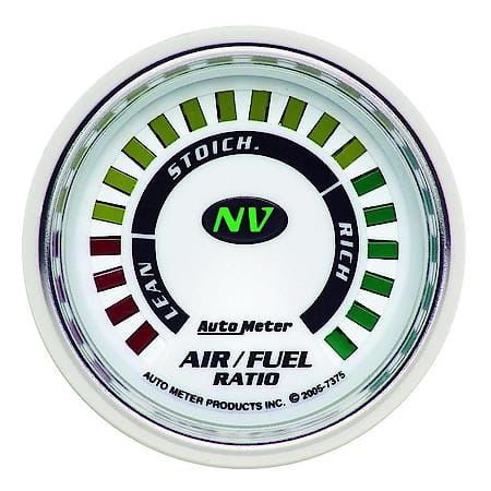 Gauge; Air/Fuel Ratio-Narrowband; 2 1/16"; Lean-Rich; LED Array; NV
