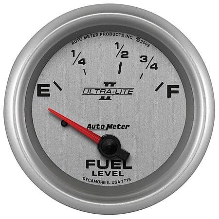 Gauge; Fuel Level; 2 5/8"; 73Oe To 10Of; Electric; Ultra-Lite II