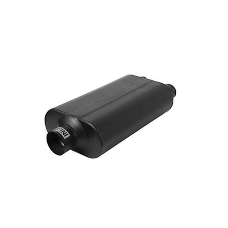 Super 50 Muffler 409S - 3.00 Center In - 2.50 Dual Out - Moderate Sound