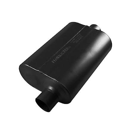 Super 40 Muffler 409S - 2.50 Offset In - 2.50 Center Out - Aggressive Sound
