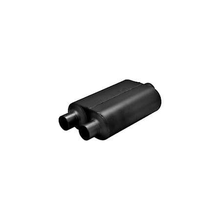 Super 40 Muffler 409S - 3.00 Center In - 2.50 Dual Out - Aggressive Sound