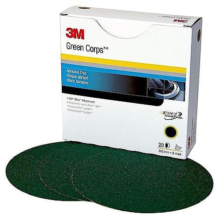3M Green Corps Stikit Production Disc, 01550, 8 in, 40E (Sold by each)