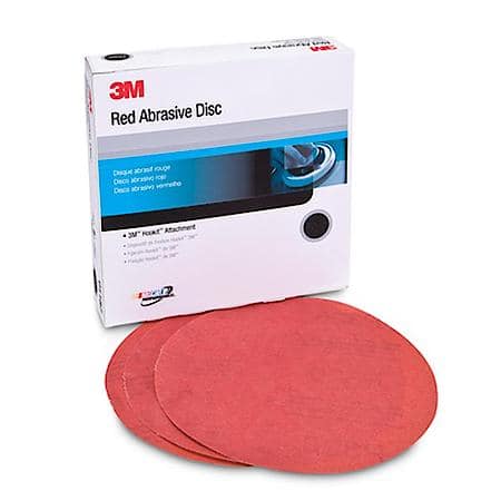 Red Abrasive Hookit Disc, 01223, 6 In, P150 (Sold by each)