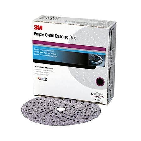 Purple Clean Sanding Hookit Disc, 01820, 6 In, P80E (Sold by each)