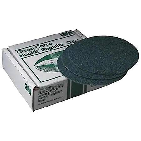 3M Green Corps Hookit Regalite Disc, 00521, 8 in, 80E (Sold by each)