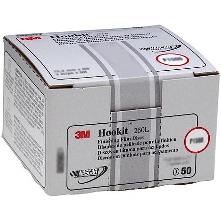 Hookit Finishing Film Disc, 00950, 6 In, P1500 (Sold by each)