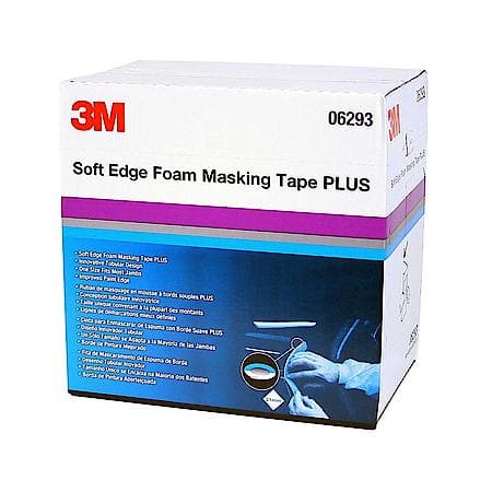 3M(TM) Soft Edge Foam Masking Tape +, 06293, 21mm x 49m, 1 per case