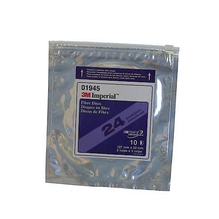 Imperial Fibre Disc, 01945, 5 In X 7/8 In, 24, 10 Discs Per Bag (Sold by each)