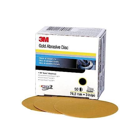 Hookit Gold Disc, 00917, 3 In, P180C (Sold by each)