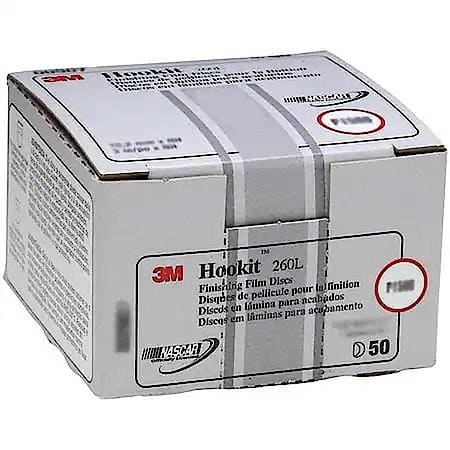3M Hookit Finishing Film Disc, 00911, 3 in, P600, 50 dscs pr bx, 4 bxs pr cs (Sold by each)