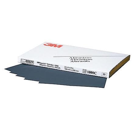 3M Wetordry Abrasive Sheet 434Q, 02621, 5-1/2 in. x 9 in., 1000 (Sold by each)