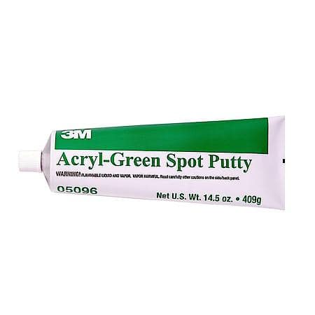 3M Acryl-Green Spot Putty, 05096, 14.5 oz tube, 12 per case