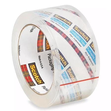 Scotch Commercial Grade Shipping Packaging Tape 3750-6, 1.88 inx54.6 yd