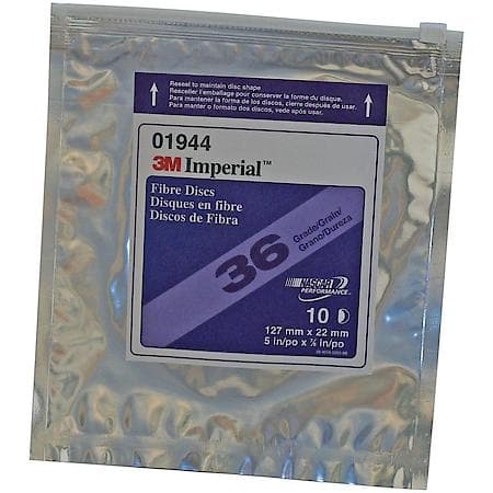 Imperial Fibre Disc, 01944, 5 In X 7/8 In, 36 (Sold by each)