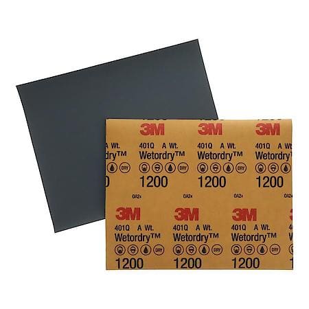 Wetordry Abrasive Sheet, 02033, 9 in x 11 in, 1200 (Sold by each)