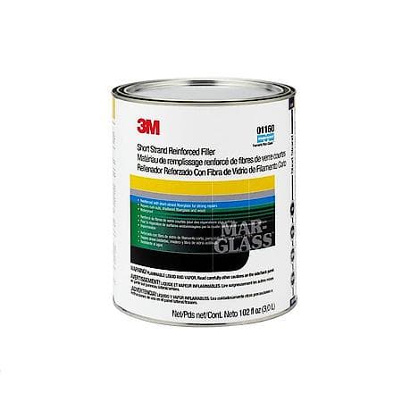 3M(Tm) Short Strand Reinforced Filler, 01160, 1 Gallon (Us) Can, 4 Per Case