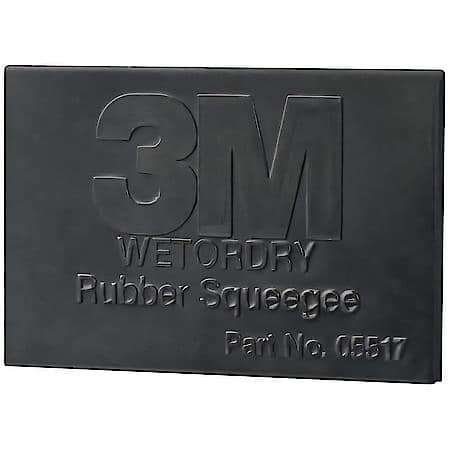 3M Wetordry Rubber Squeegee, 05518, 2 in x 3 in, 50 per case