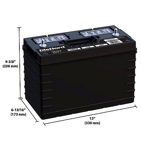 Battery: 31S Group Size, 1000 CCA, 1250 CA, 185 Minute Reserve Capacity