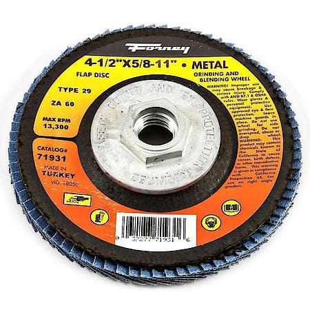 Flap Disc 4-1/2 In X 5/8-11 Thread 60 Grit Type 29