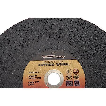 Cuttting Wheel Steel 12 In X 3/32 In X 1 In Arbor Hole Type 1 Chopsaw