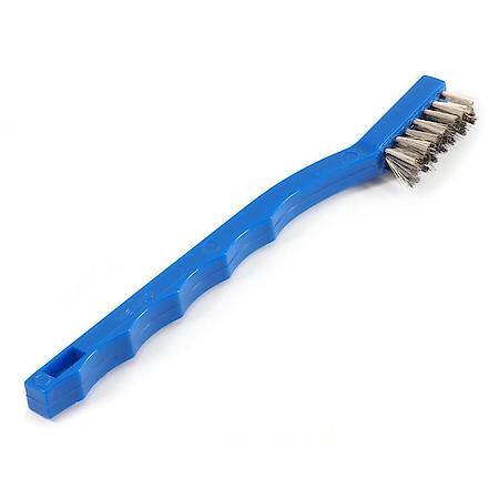 Cleaning Brush Stainless Steel Bristle With Plastic Handle 7-1/4 In Length