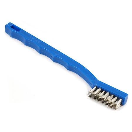 Cleaning Brush Stainless Steel Bristle With Plastic Handle 7-1/4 In Length