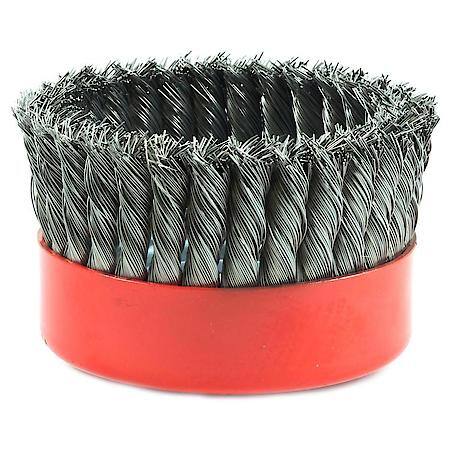 Wire Cup Brush Coarse Knot Wire 6 In X 5/8-11 Thread Arbor