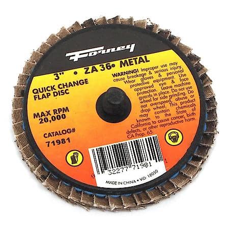 3In 36 Grit Flap Disc