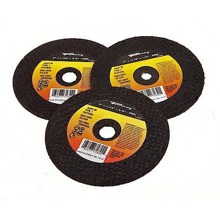 Cutting Wheel Kit 3 - 3In Cut Off Wheels With 1/4 In Shank Mandrel
