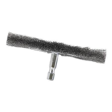 Wire Wheel Brush 4 In Fine Crimp Wire 1/4 In Hex Shank