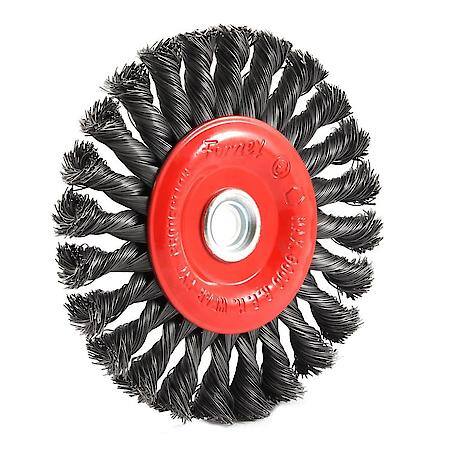 Wire Wheel Twist Knot Coarse Wire 6 In X 1/2-5/8 In Arbor Hole