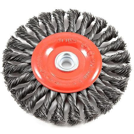Wire Wheel Twist Knot Coarse Wire 6 In X 1/2-5/8 In Arbor Hole