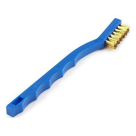 Cleaning Brush Brass Bristle With Plastic Handle 7-1/4 In Length