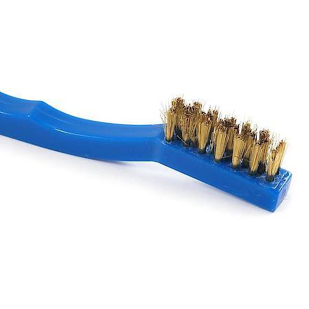 Cleaning Brush Brass Bristle With Plastic Handle 7-1/4 In Length