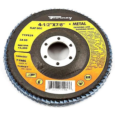 Flap Disc 4-1/2 In X 7/8 In Arbor Hole 60 Grit Type 29