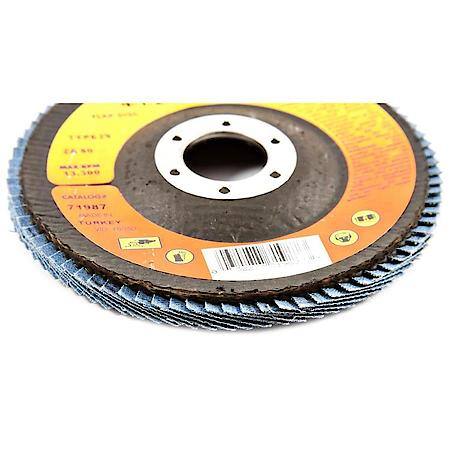 Flap Disc 4-1/2 In X 7/8 In Arbor Hole 80 Grit Type 29