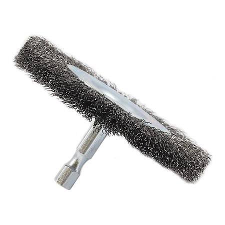 Wire Wheel Brush 3 In Fine Crimp Wire 1/4 In Hex Shank