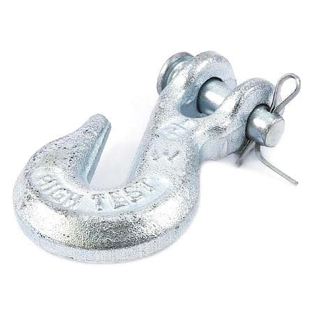 1/4 In Clevis Grab Hook, Drop Forged And Galvanized, 2,600 Working Load Limit