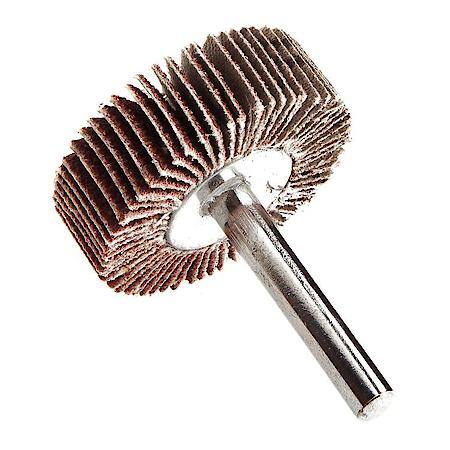 Flap Wheel 1/4 In Shank Mounted 1-1/2 In X 1/2 In 60 Grit