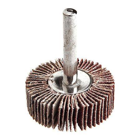 Flap Wheel 1/4 In Shank Mounted 1-1/2 In X 1/2 In 60 Grit
