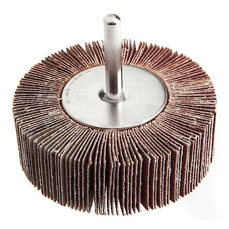 Flap Wheel 1/4 In Shank Mounted 3 In X 1 In 120 Grit