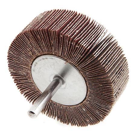 Flap Wheel 1/4 In Shank Mounted 3 In X 1 In 120 Grit
