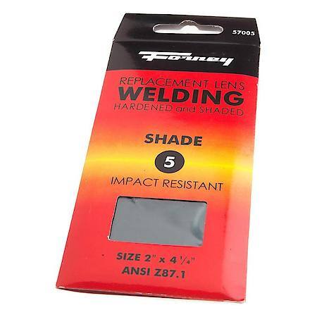 Welding Lens Shade #5 (Hardened) 2 In X 4-1/4 In